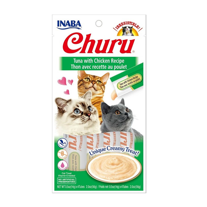 Churu gato Atun con pollo pack 4 unidades